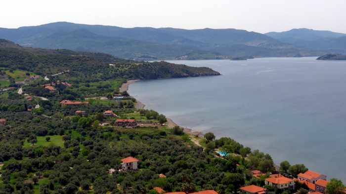 view from the Castle of Molyvos on Lesvos island