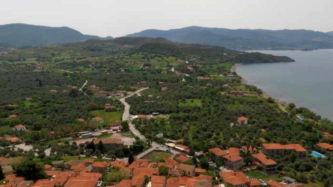 view from the Castle of Molyvos on Lesvos island