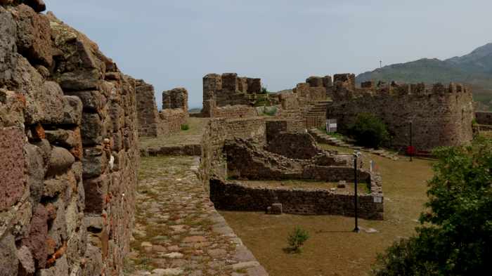 Inside the Castle of Molyvos on Lesvos island 