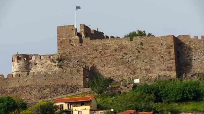 the Castle of Molyvos on Lesvos island