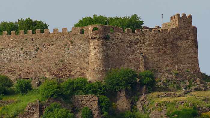 the Castle of Molyvos on Lesvos island