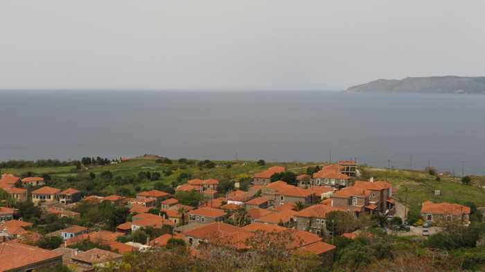 view from the Castle of Molyvos on Lesvos island