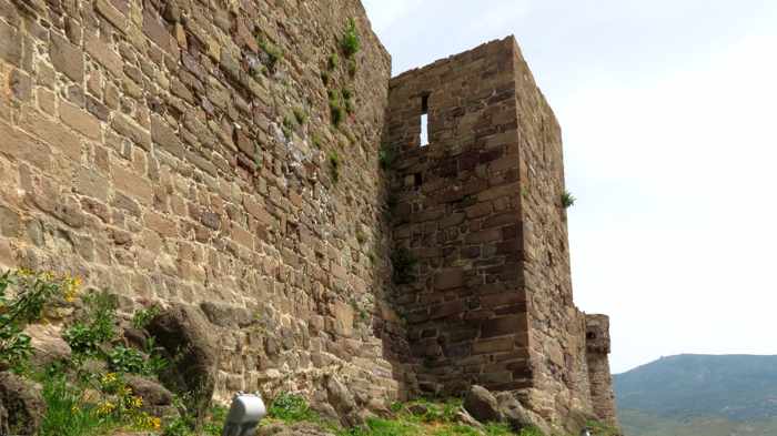 outer wall of the Castle of Molyvos on Lesvos