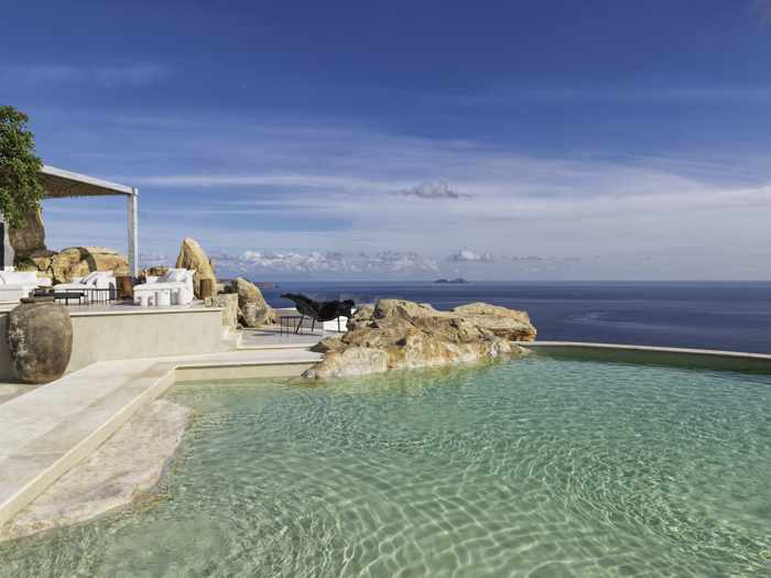 Panoptis Escape Mykonos 2 bedroom villa private pool 