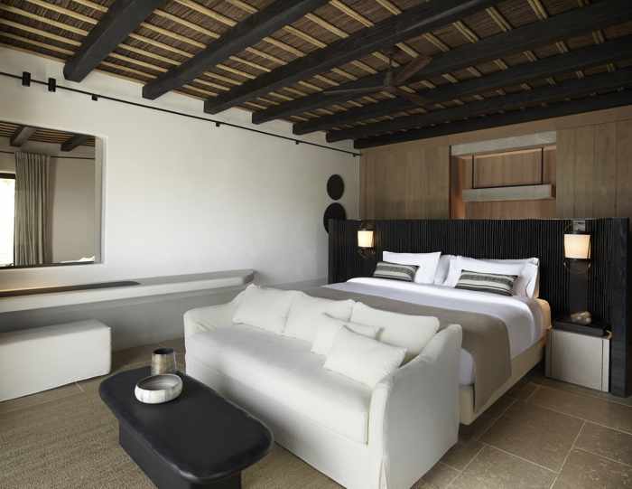Kalesma Mykonos hotel suite bedroom area