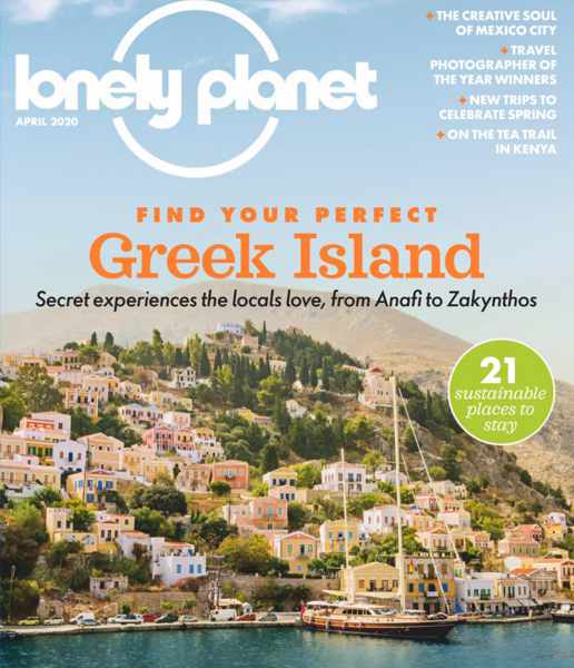 Cover of the April 2020 edition of Lonely Planet travel magazine