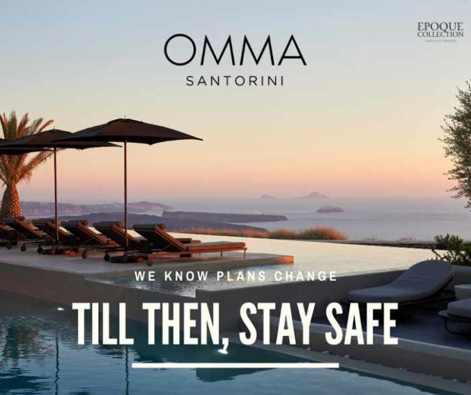 Till Then Stay Safe photo from Omma Santorini Facebook page