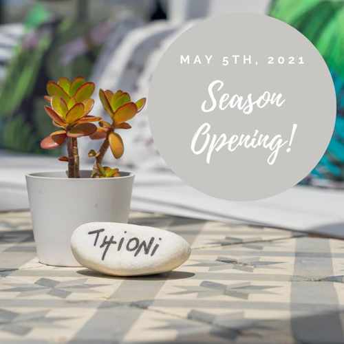 Thioni Restaurant Mykonos season start date for 2021