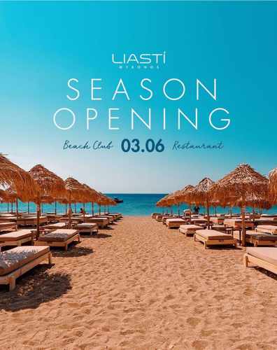 Opening date for Liasti beach club on Mykonos