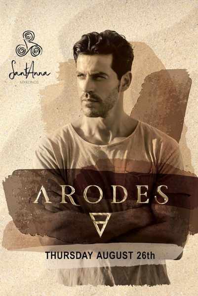 August 26 2021 SantAnna beach club on Mykonos presents Arodes