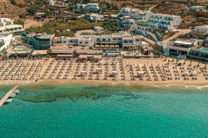 Branco Mykonos hotel seen in an image from its social media pages