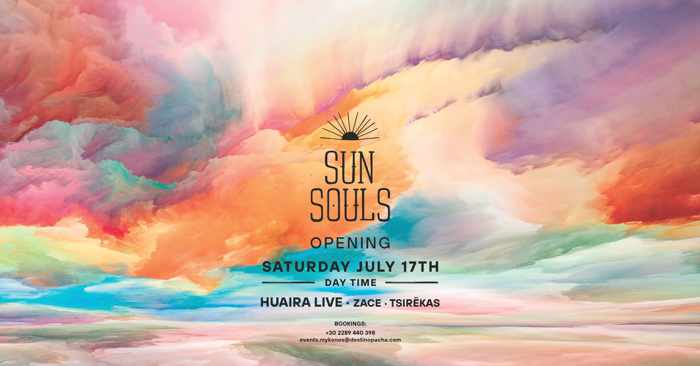 Destino Pacha Mykonos Sun Souls opening party July 17 2021