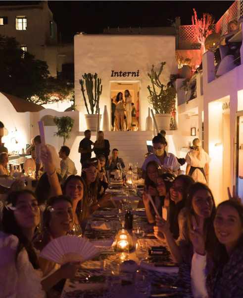 Interni restaurant on Mykonos seen in a photo from its social media pages