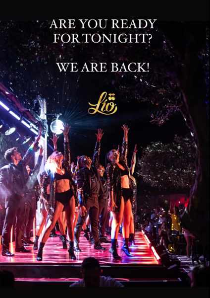 July 26 2021 live entertainment shows resume at Lio cabaret restaurant on Mykonos