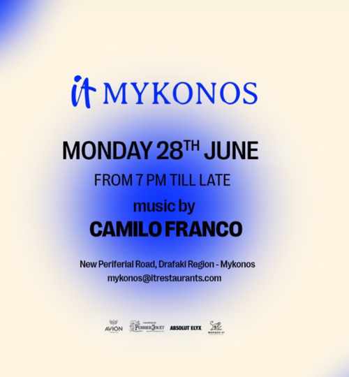 IT Mykonos event on June 28 2021