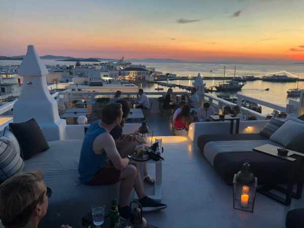 SkyBar at The TownHouse boutique hotel in Mykonos Town