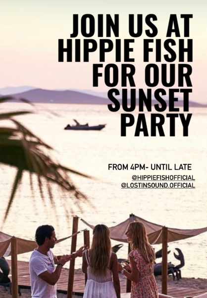 Hippie Fish Mykonos sunset party