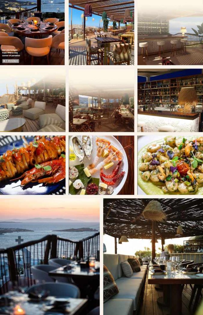 IT Mykonos restaurant and lounge on Mykonos