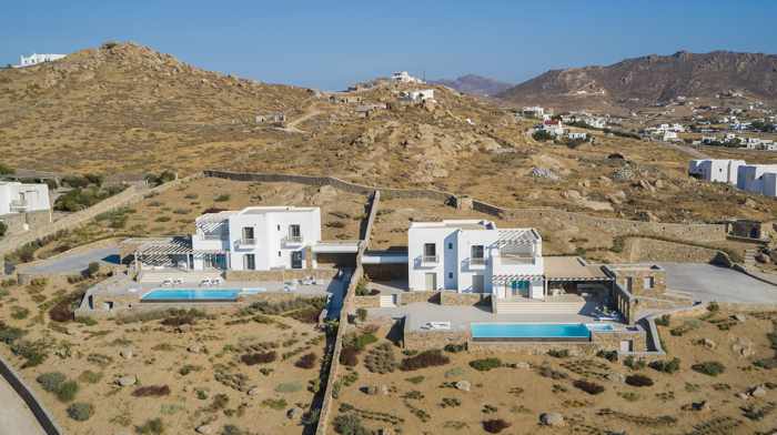 Soleila and Etherium Mykonos Villas at Kalafatis