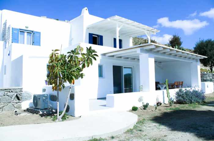 Exterior view of The Elaia House on Mykonos