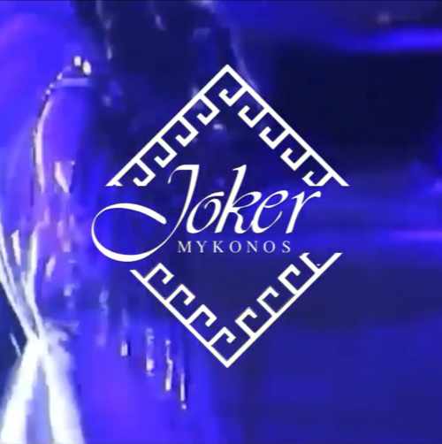 The logo for Joker Mykonos