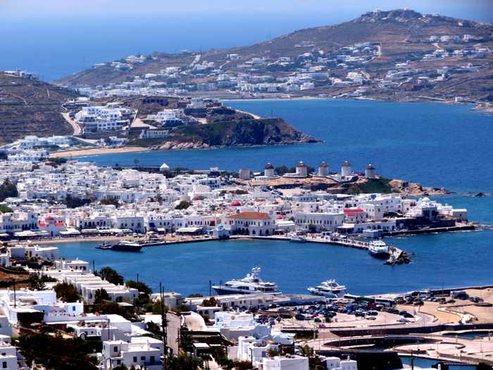 Mykonos Town on Mykonos island