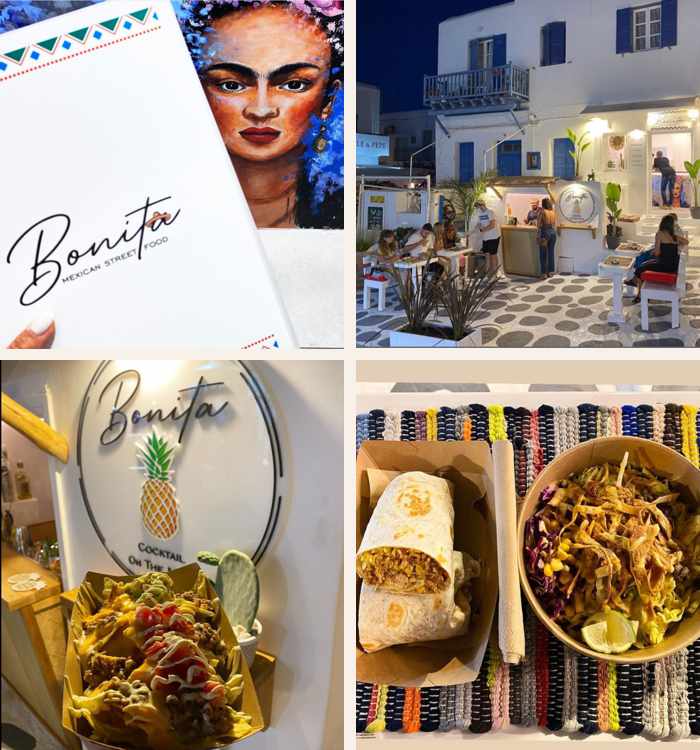 Bonita Street Food restaurant on Mykonos