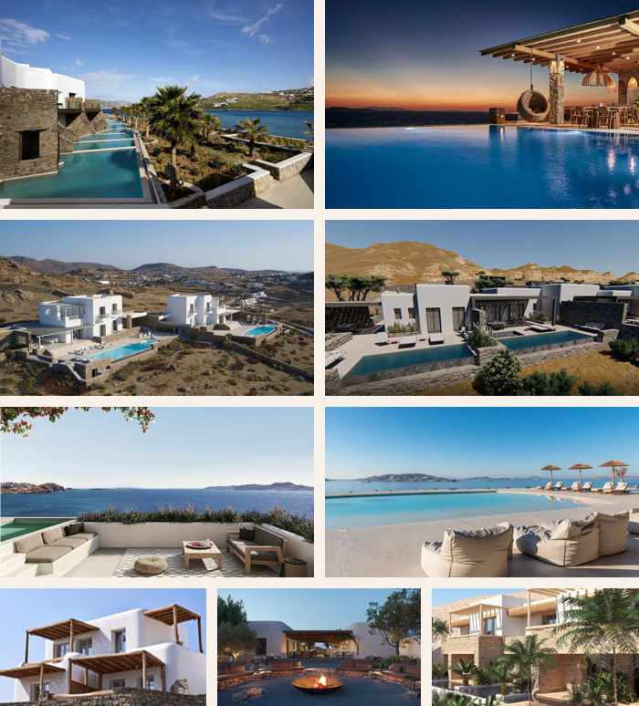 Some of the new hotels opening on Mykonos for 2021