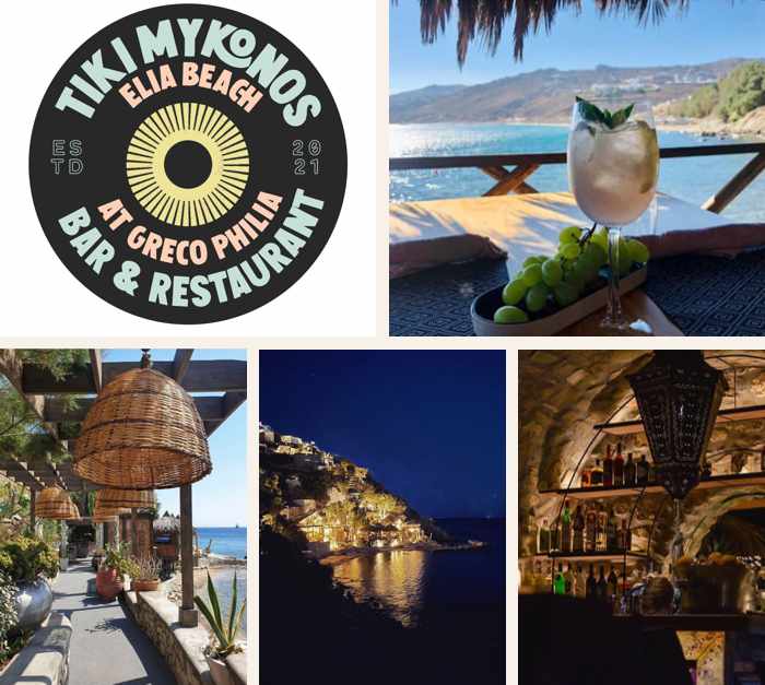 Tiki Mykonos bar and restaurant on Mykonos