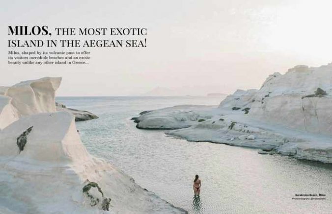 Best Hotels in Greece magazine article about Milos island