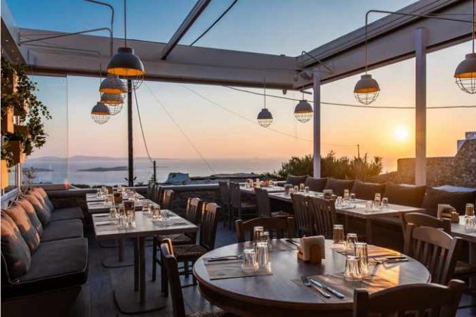 Olive Tree restaurant on Mykonos