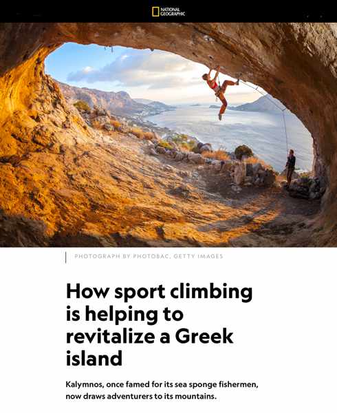 Kalymnos island profile in National Geographic