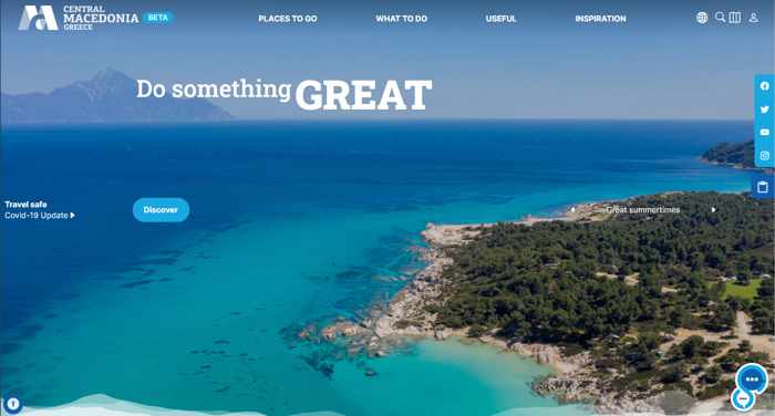 Central Macedonia tourism website