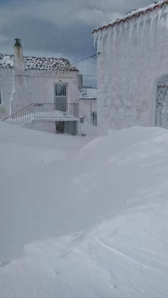 Snow on Samothraki island