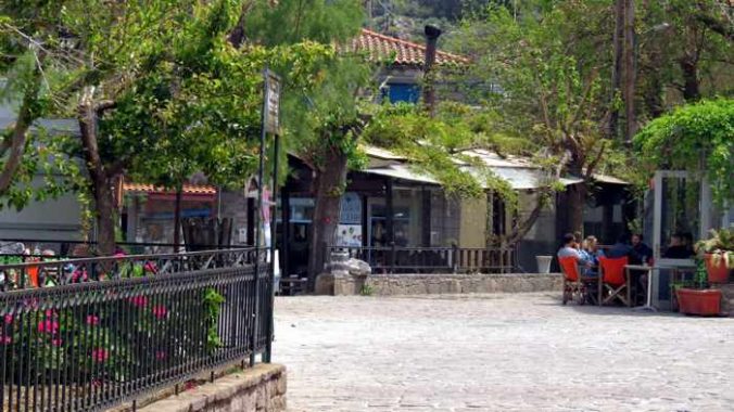 Skala Sykaminias village on Lesvos