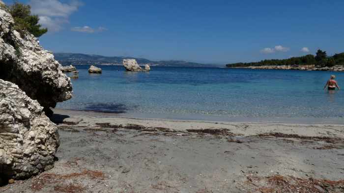 Kalamia beach on Kefalonia