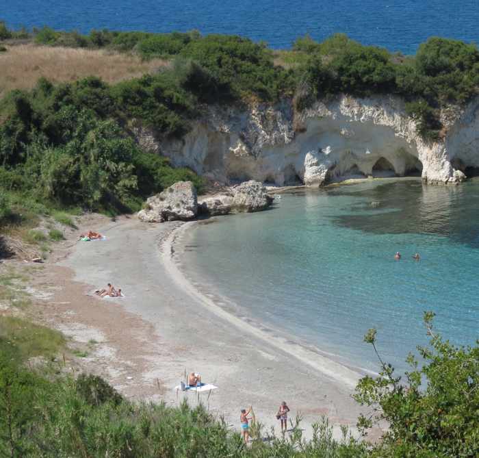 Kalamia beach on Kefalonia island