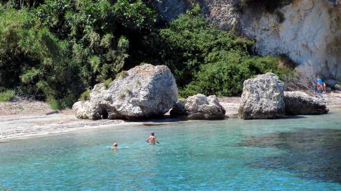 Kalamia beach on Kefalonia