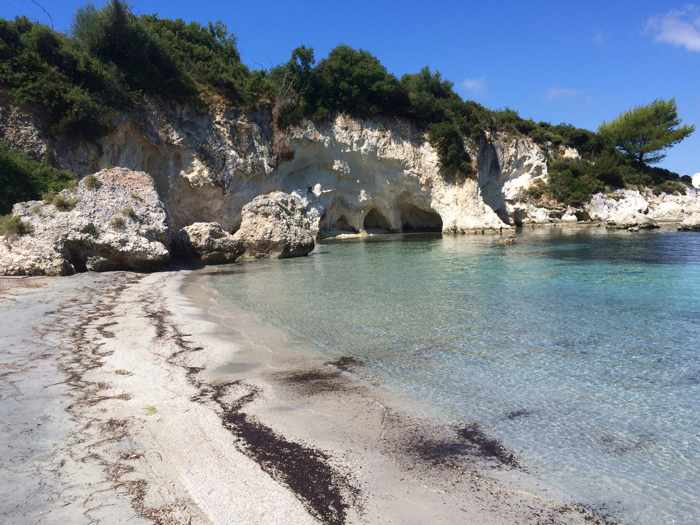 Kalamia beach on Kefalonia 