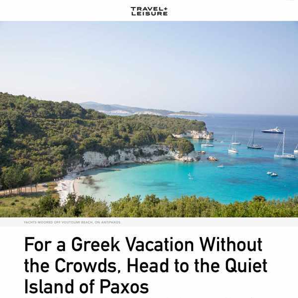 Voutoumi beach Antipaxos photo in Travel + Leisure magazine