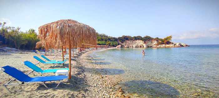 Rovero Impiglia photo of Kalamia beach on Kefalonia