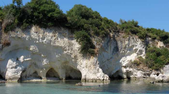 Kalamia beach on Kefalonia