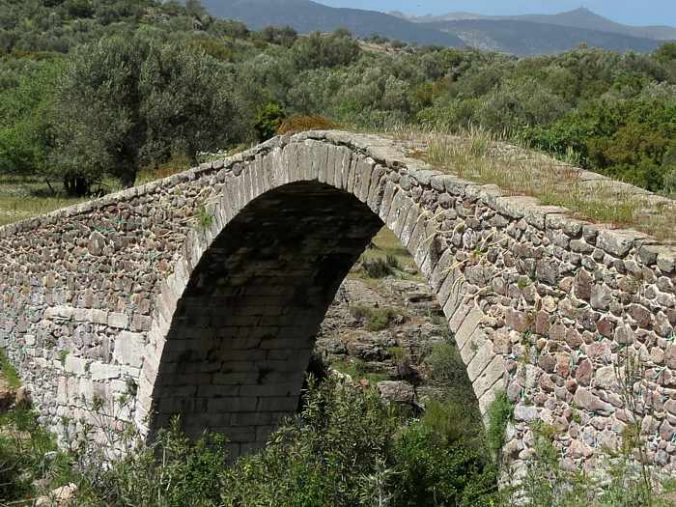 Kremasti bridge on Lesvos island