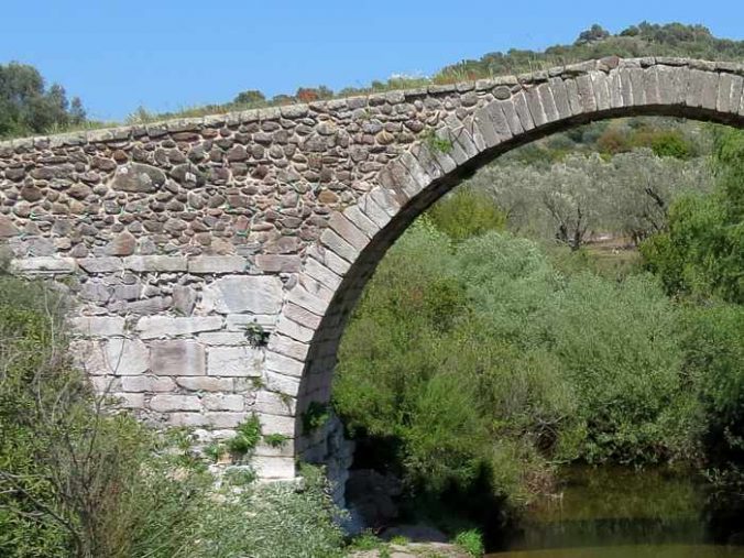 Kremasti bridge on Lesvos island