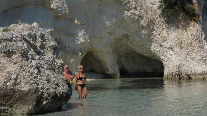 Kalamia beach on Kefalonia