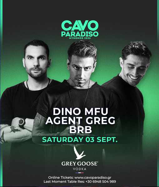 Cavo Paradiso club Mykonos DJ lineup Sept 3