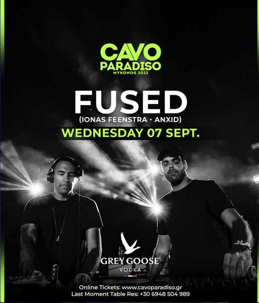 Cavo Paradiso club on Mykonos presents Fused