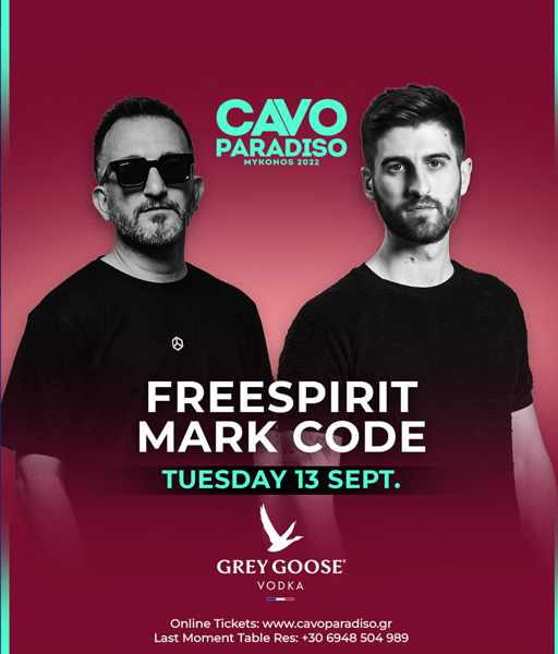 2022.09.13 Cavo Paradiso club on Mykonos presents Freespirit and Mark Code