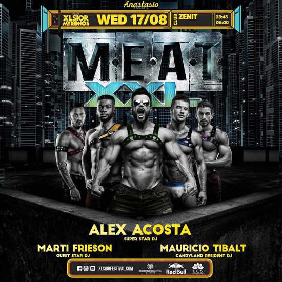 August 17 XLSIOR Festival Meat party