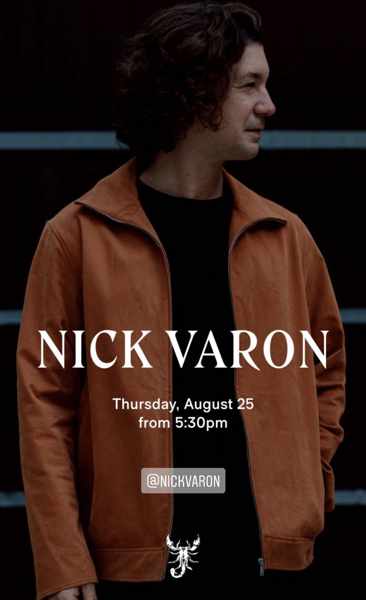 August 25 Nick Varon at Scorpios Mykonos